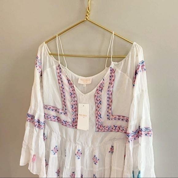 Rococo‎ Sand Paloma White Embroidered Dress - Picture 3 of 16